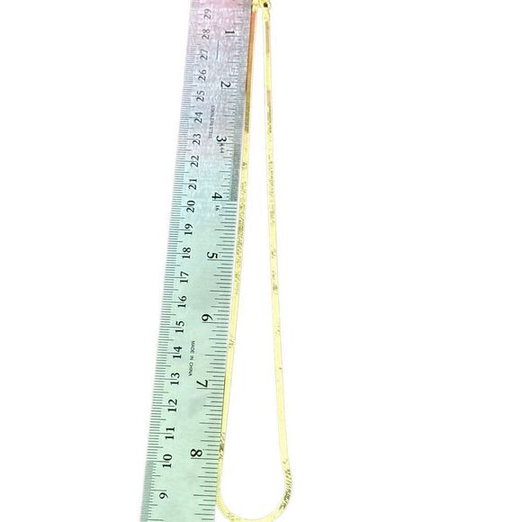 Elegant Italian Gold Vermeil 18" Chain Necklace – Timeless & Refined - Picture 4 of 4